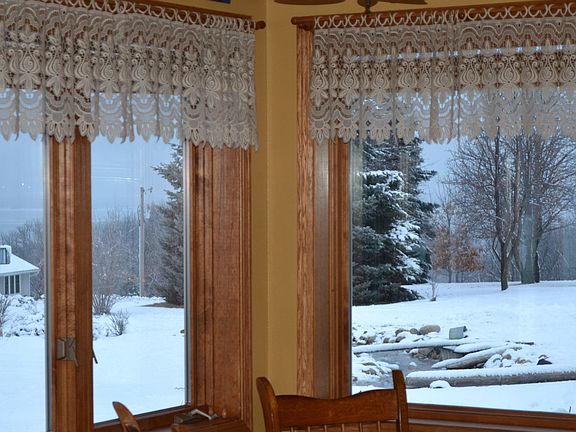 Winter view out kitchen windows.