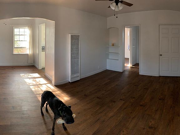 Living room and dining room