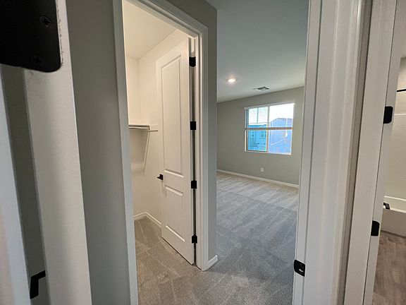 Bedroom with walk-in closet