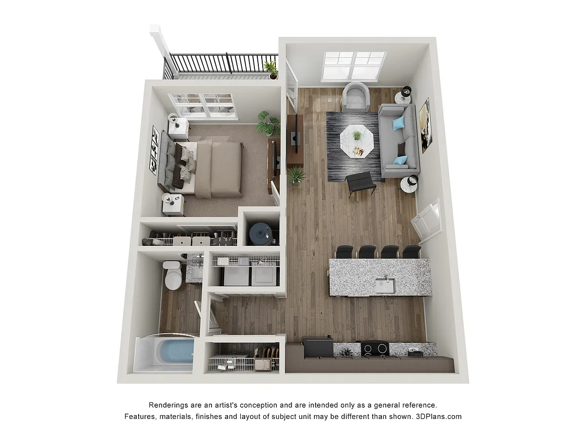 Floor plan 1 Bedroom