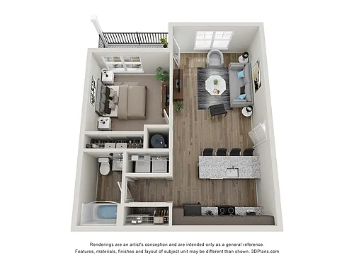 Floor plan 1 Bedroom