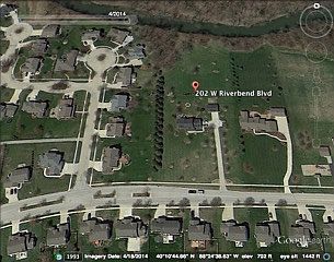 Aerial view of property