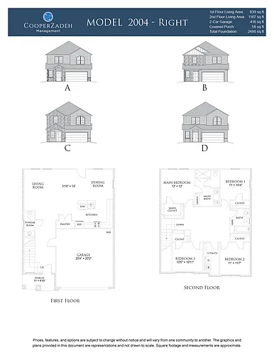 Floor plan 4 Bedrooms and 2 bathrooms