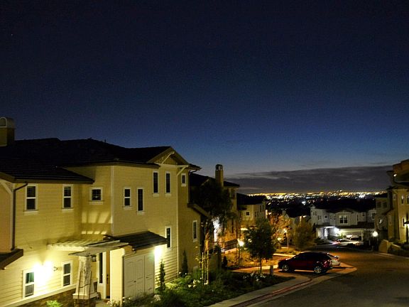City Light View from Kitchen