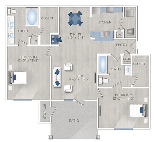 Floor plan B3