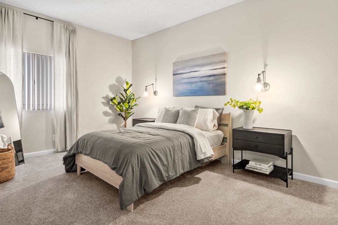 Step into your elegant master bedroom with spacious dimensions and ample closets, with select floor plans offering walk-in closets for added convenience.