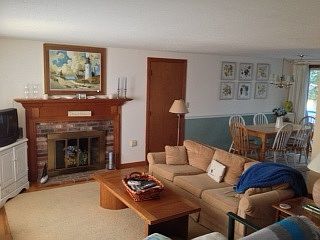 Living room and dining area