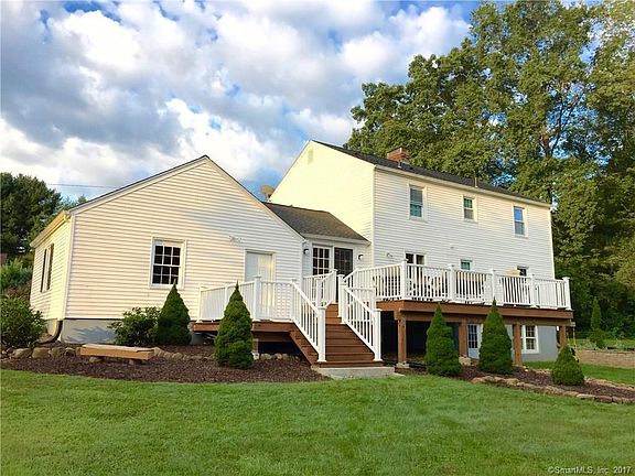 Rear view with new multi level Trex deck