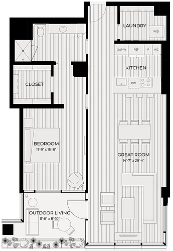 Floor plan Mission