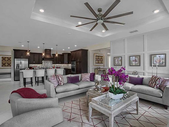 Arlington Model Floor plan at On Top of the World Communities Living Area towards kitchen