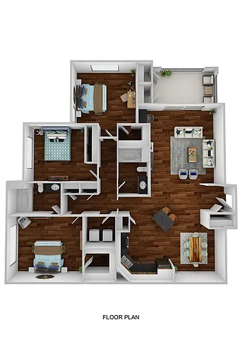 Floor plan C1 - Walden with Patio