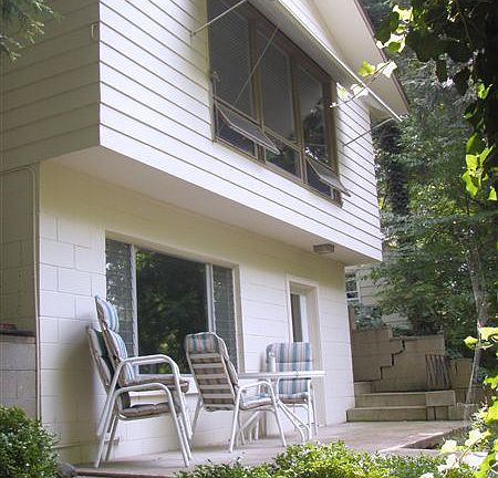 west side house - faces creek