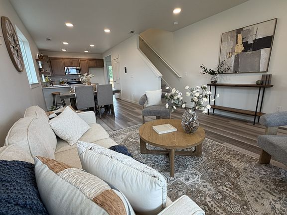 Staged furniture not included