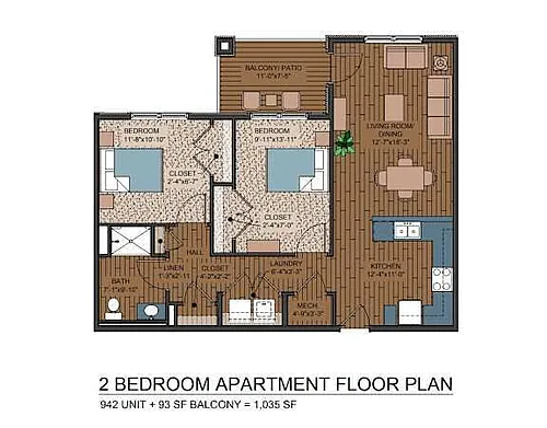 Floor plan 2 Bedroom