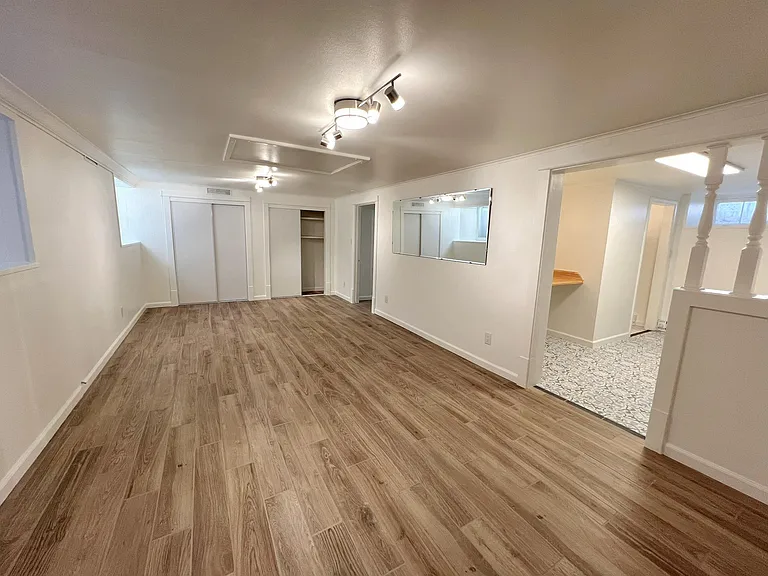 Brightly lit living room