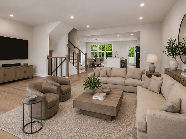 Living Room Virtually Staged