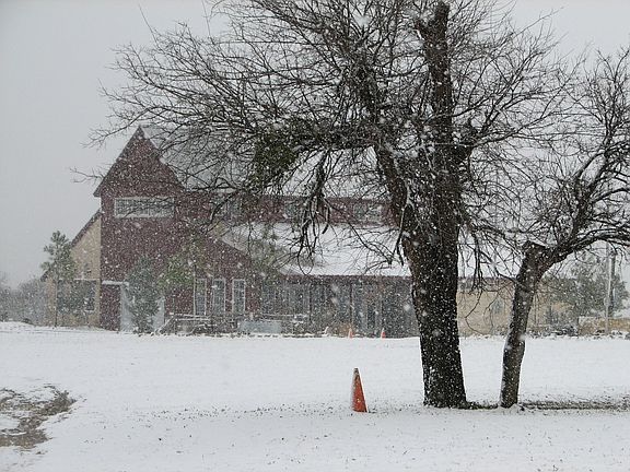 Rec Barn in the winter