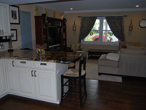 Kitchen into Family Room