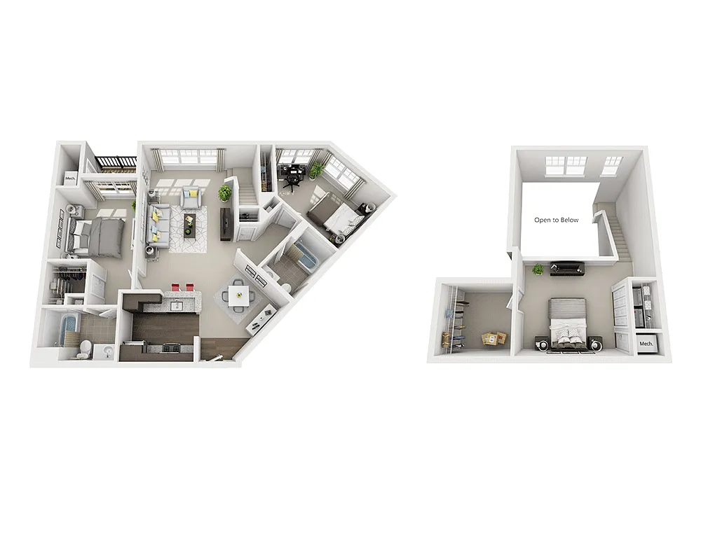 Floor plan Bennett Loft (B2DL)
