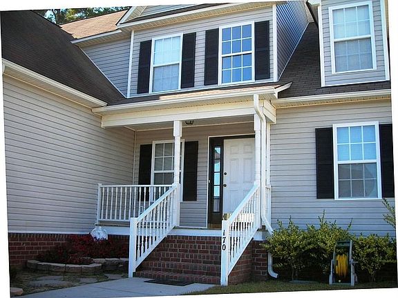 close up of front porch