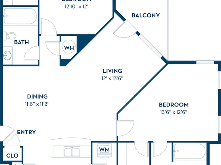 2 Bedroom | 2 Bath | 1163 SF | Renovated 2 Bedroom | 2 Bath | 1163 SF | Renovated