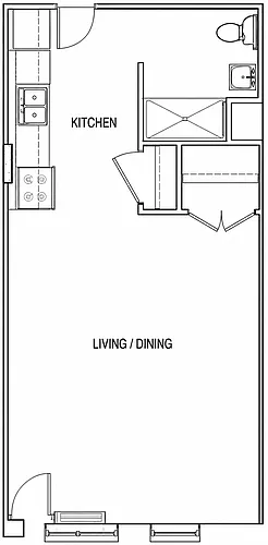 Floor plan Studio