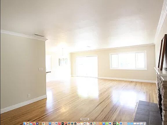 Looking from front into back dining area and sliding door