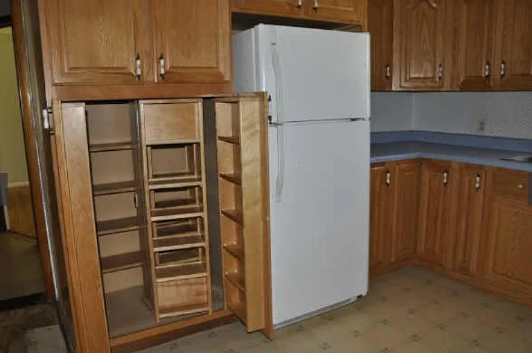 Food pantry in kitchen.