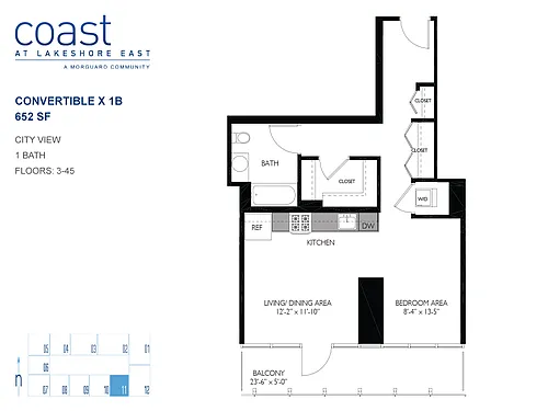 Floor plan Cx1B
