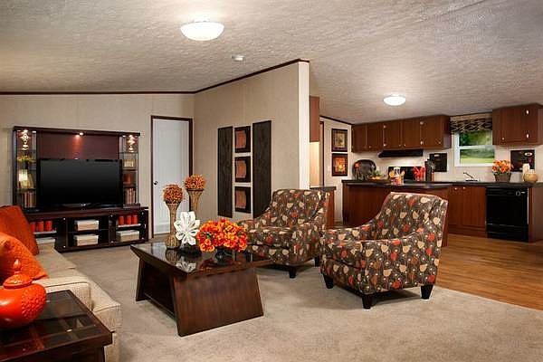 This is a model furniture in the actual unit. Very open and