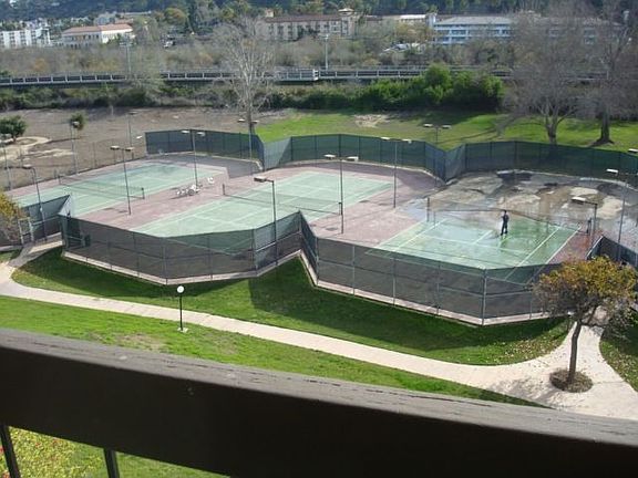 Overlooking the Tennis Courts