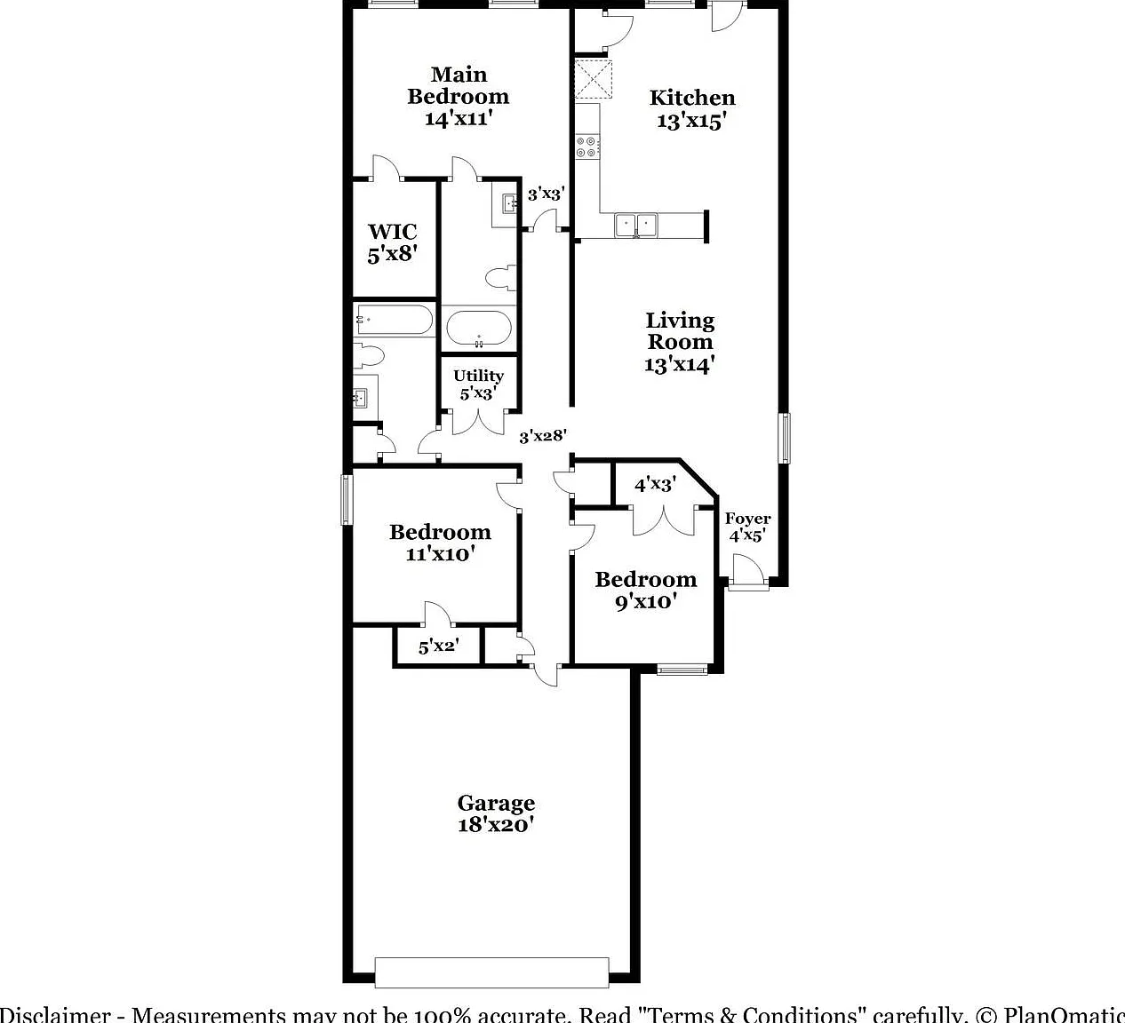 3 bed, 2.0 bath, 1326 sqft, $1,675 — Photo 2