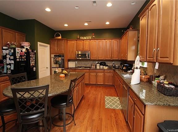 Kitchen with large island.