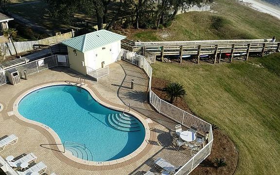 Pool from balcony