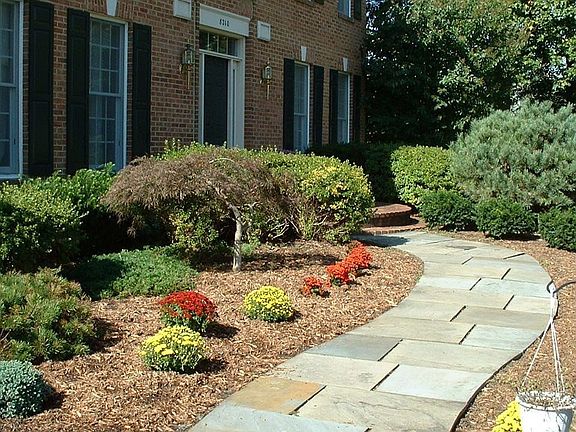 slate front walkway