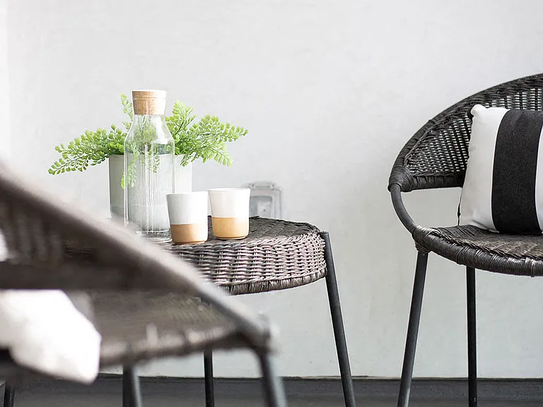 Balconies with enough space to extend your living room
