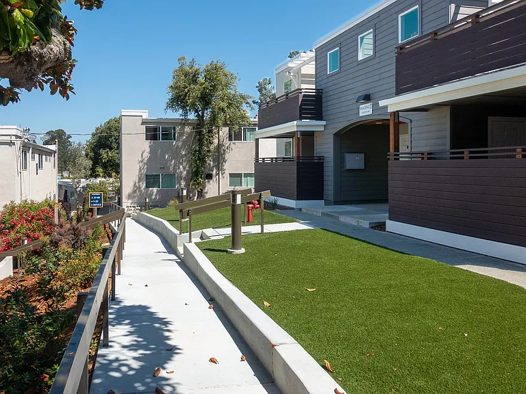 One of two lawn areas