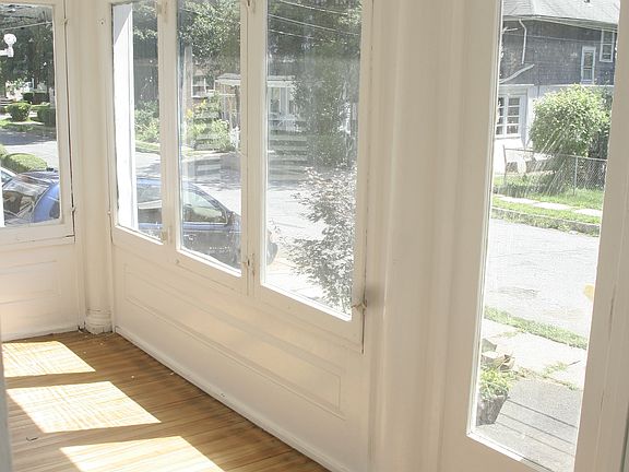 Sunny front porch entry