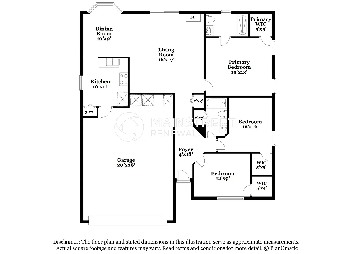 Floor Plan - 8064 Honeysuckle Ln