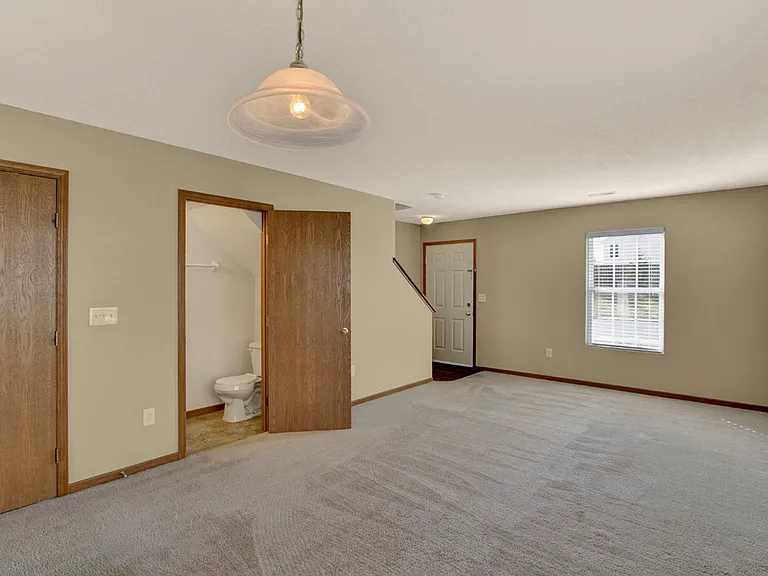 Townhome Living Room and Half Bath