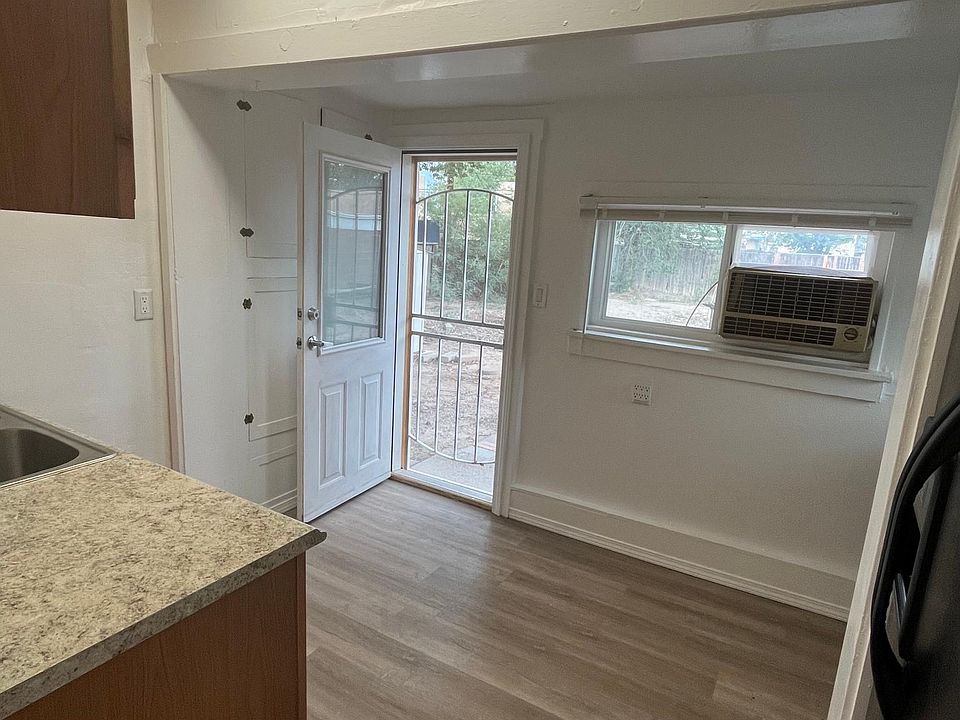 Kitchen looking east to back yard