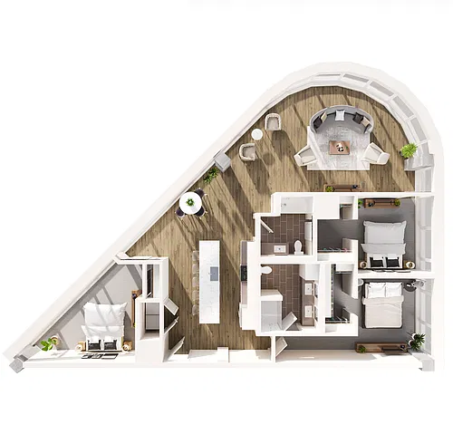 Floor plan Three Bedroom