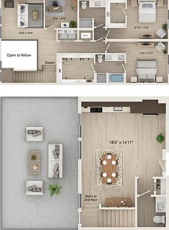 T2 - Floor Plan 2D T2 - Floor Plan 2D