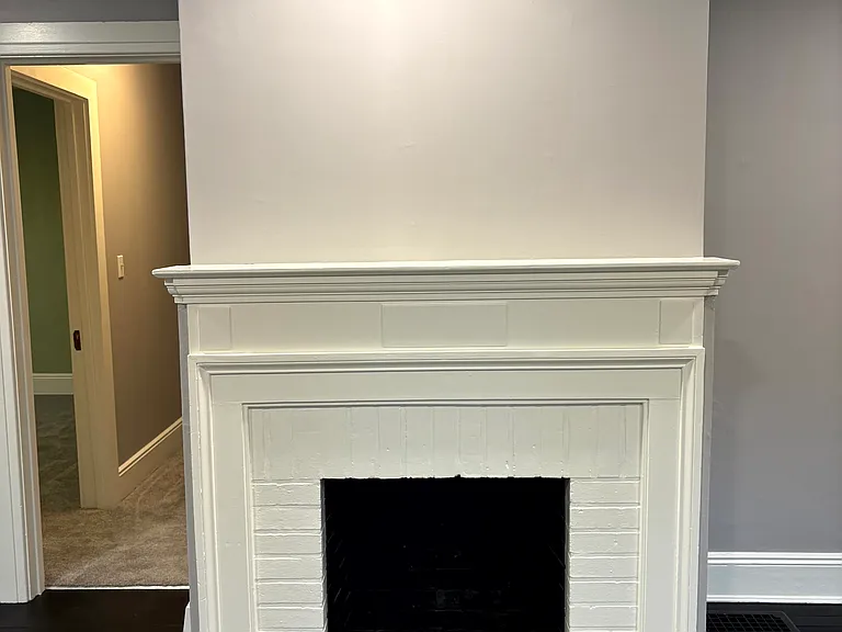 Non-functioning fireplace but wired for an electric insert