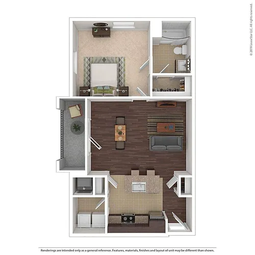 Floor plan K 1X1