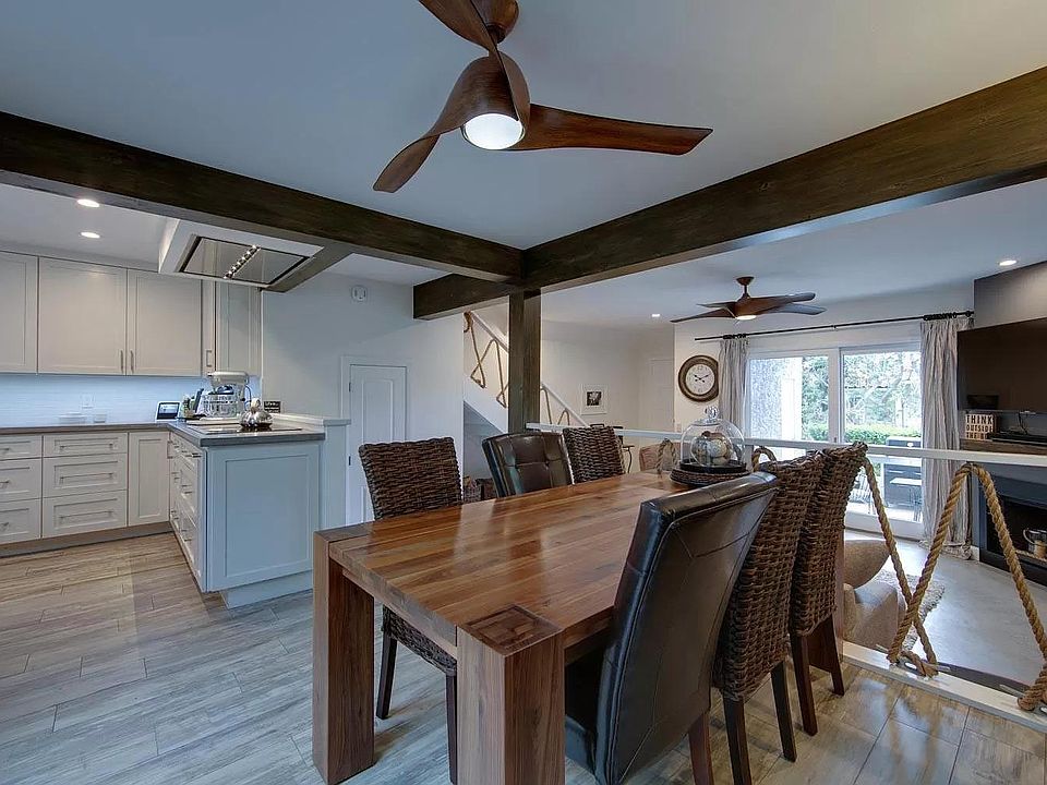 dining room, living room view