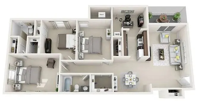 Floor plan 3B2B