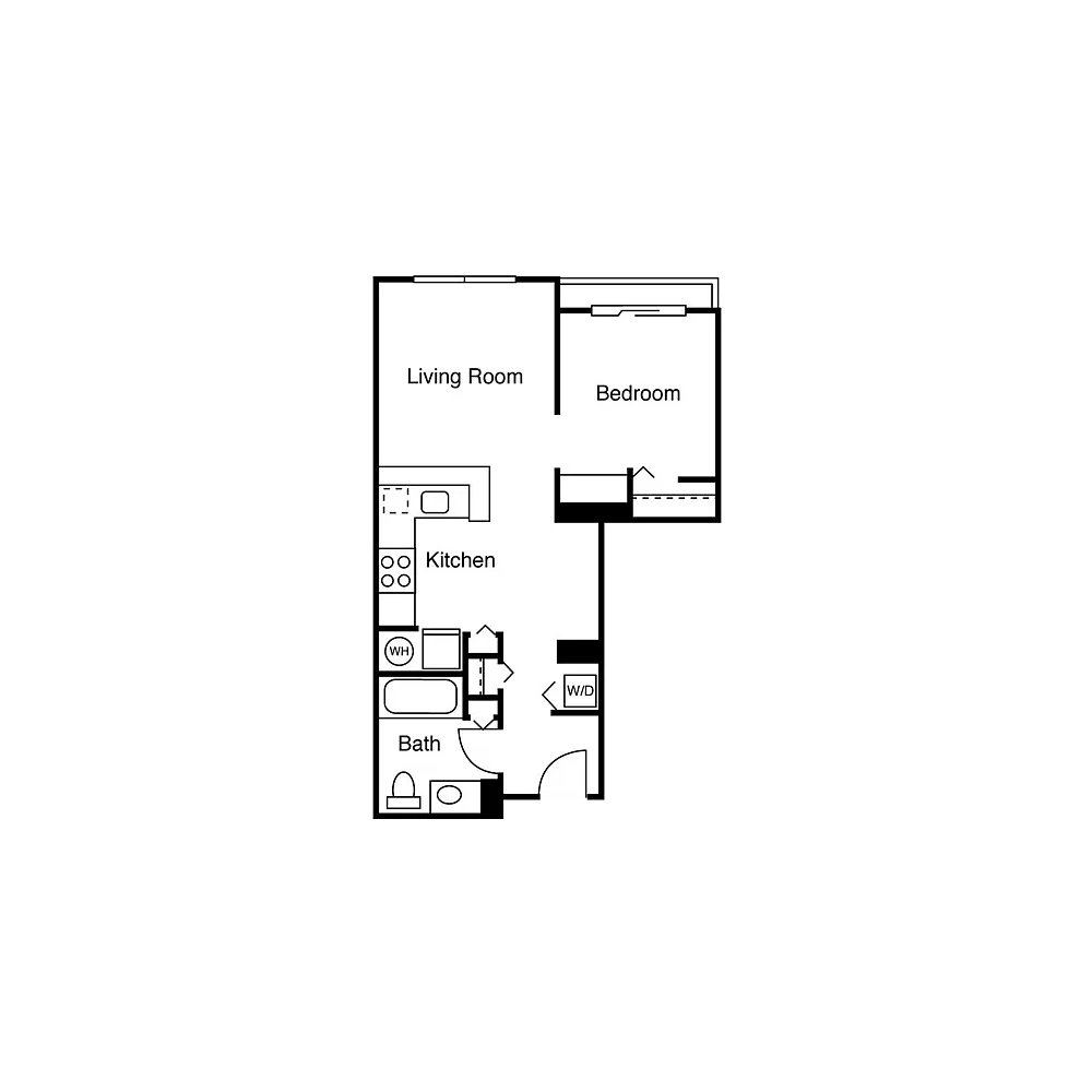 Floor plan Studio B