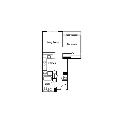 Floor plan Studio B