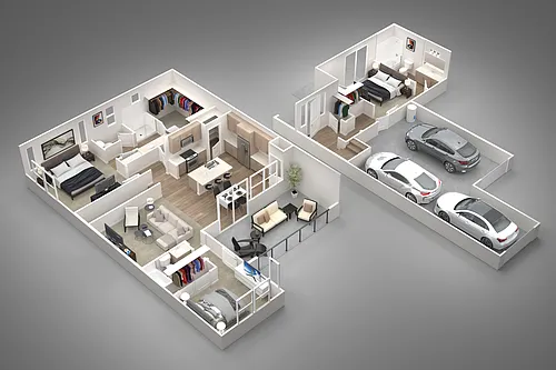 Floor plan 3 Bed/3 Bath